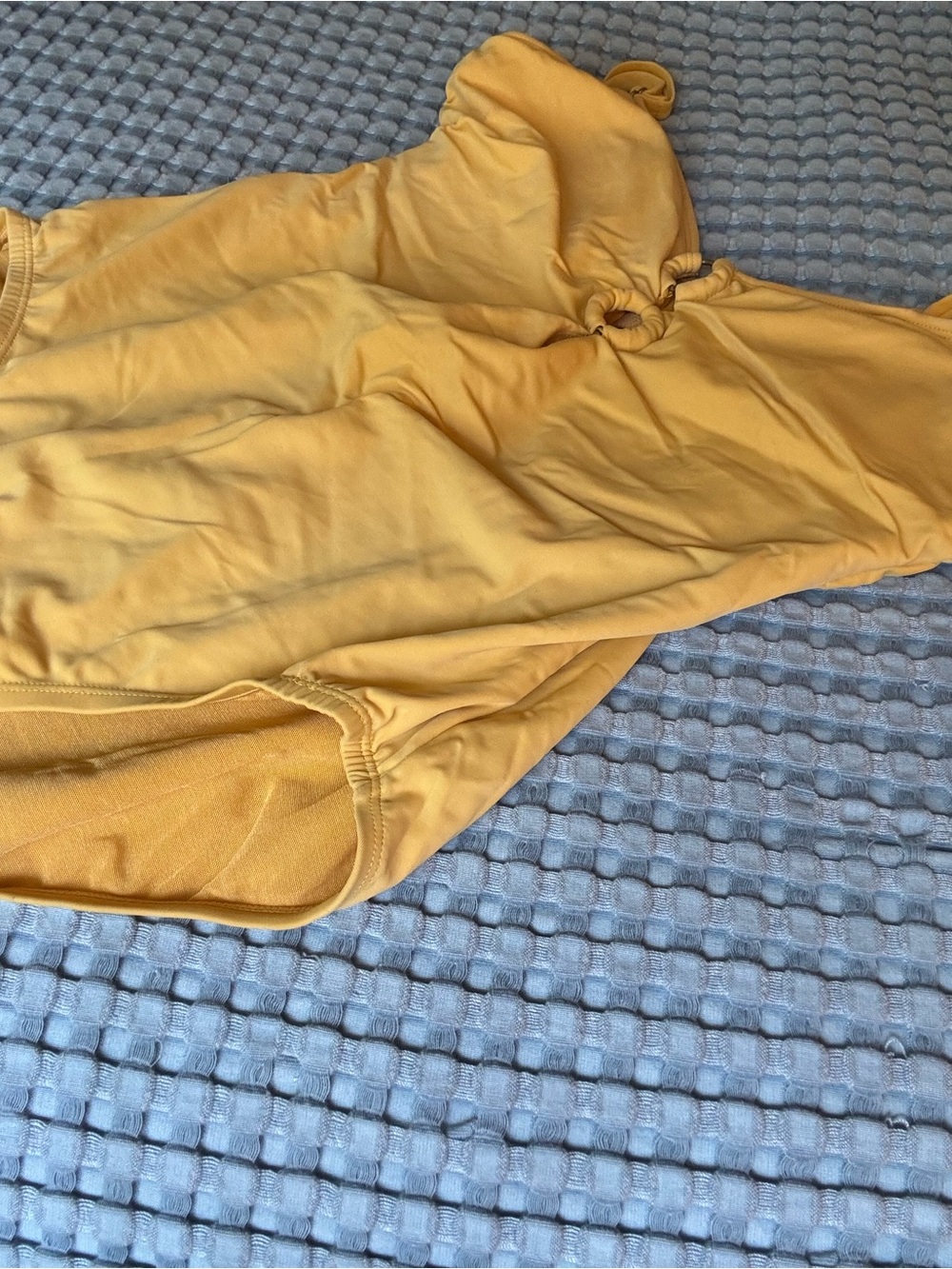 Time and Tru Kids One-Piece Swimsuit in Mustard Yellow